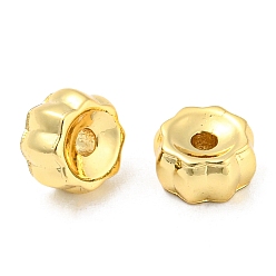 Real 18K Gold Plated Rack Plating Eco-Friendly Brass Beads, Cadmium Free & Lead Free, Rondelle, Real 18K Gold Plated, 7~7.5x4mm, Hole: 1.8mm