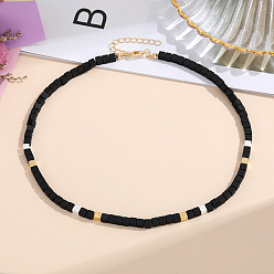 Стиль 2 Красочное колье из бисера из натурального камня, Простая цепочка на воротник в отпускном стиле, Ожерелья-ветер для милых девушек на все случаи жизни.