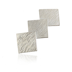 Silver Alloy Hair Barrette Findings, French Hair Clip Findings, for Bowknot, Hair Accessories, Rhombus, Silver, 66x30x13mm