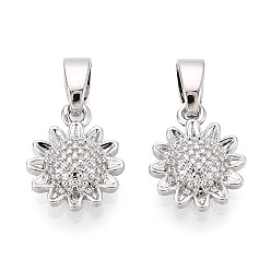 Платина Текстурированные латунные подвески, , платина, 11x9x3~3.5 мм, отверстие : 5x2~2.5 мм