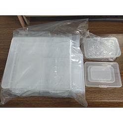 Clear Plastic Bead Containers, Clear, 30pcs/bag