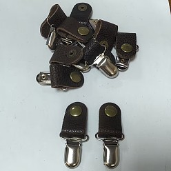 Coconut Brown 10Pcs Cowhide Shoe Buckle Clips, Detachable Shoe Decoration, Coconut Brown, 70mm