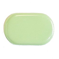 Light Green Plastic Snap Hair Clip Finding, Oval, Light Green, 43x28mm