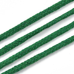 Sea Green Cotton String Threads, Macrame Cord, Decorative String Threads, for DIY Crafts, Gift Wrapping and Jewelry Making, Sea Green, 3mm, about 109.36 Yards(100m)/Roll.