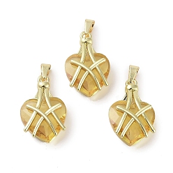Светло-хаки Настоящие 18 кулоны из латуни, сердце прелести, без свинца и без кадмия, долговечный, светлый хаки, 22x14x8 мм, отверстие : 3x4 мм