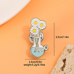 C2409 Fashionable Daisy Cartoon Enamel Pin for Collar Decoration and Accessories