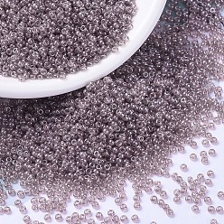 (RR3512) Прозрачный Блеск Румян Миюки круглые бусины рокайль, японский бисер, 8/0, (rr 3512) прозрачный румянец, 3 мм, отверстие : 1 мм, Около 422~455 шт / 10 г