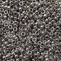 (RR194) Palladium Plated MIYUKI Round Rocailles Beads, Japanese Seed Beads, 15/0, Metallic Colours, (RR194) Palladium Plated, 1.5mm, Hole: 0.7mm, about 250000pcs/pound
