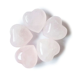 Rose Quartz Natural Rose Quartz Healing Stones, Heart Love Stones, Pocket Palm Stones for Reiki Ealancing, 15x15x10mm