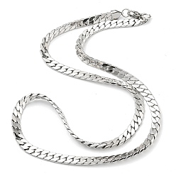 Stainless Steel Color 304 Stainless Steel Chain Necklaces, Herringbone Chain, Stainless Steel Color, 24.02 inch(61cm)