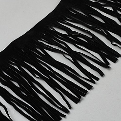 Noir Ruban à pompons en velours, noir, 6-1/8 pouces (154 mm)