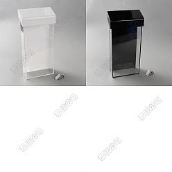 (52) Непрозрачная лаванда 2шт. 2цвета акриловая настенная полка для хранения документов, прямоугольные, разноцветные, 251x118x57.5 мм, 1 шт / цвет