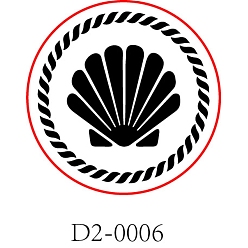 Shell Shape Набор сургучной печати, печать сургучом твердой латунной головки, деревянная ручка ретро латунный штамп комплект съемный, для конвертов приглашений, подарочная карта, Шаблон оболочки, 83x22 мм
