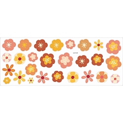 Цветок Наклейки на стену из пвх, отделка стен, цветочным узором, 980x380 мм