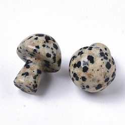 Далматинских Джаспер Натуральный далматинский камень яшма гуаша, инструмент для массажа со скребком гуа ша, для спа расслабляющий медитационный массаж, неокрашенными, грибовидный, 21x16 мм