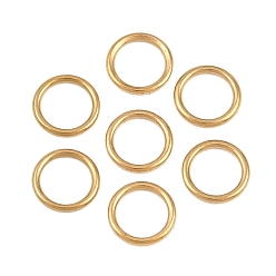 Golden Ionenplattierung (IP) 304 Geschlossene Biegeringe aus Edelstahl, Runde, golden, 22 Messgerät, 5x0.6 mm