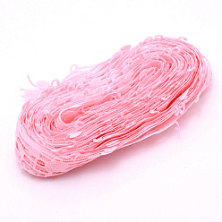 Pink Полиэфирная лента, с рисунком примечания, плоский, розовые, 29 мм, о 10 ярдов / пачка