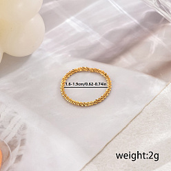 Золотой 201 Классические кольца с римскими цифрами из нержавеющей стали, вневременной и модный, золотые, внутренний диаметр: 16~19 мм