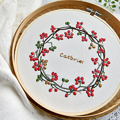 Picture cloth style Sarsaparilla handmade DIY flower and plant embroidery material package self-embroidery decorative photo frame picture