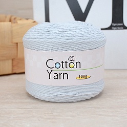Light Steel Blue Cotton Yarn, for DIY Crochet Crafts, Light Steel Blue, 2.5~3mm