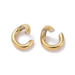 Настоящее золото 18K Ионное покрытие (ip) 304 открытые соединительные кольца из нержавеющей стали, реальный 18 k позолоченный, 20 датчик, 3.5x0.8 мм, внутренний диаметр: 1.9 мм