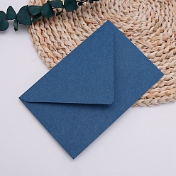 Стально-синий Конверты из однотонной бумаги, прямоугольные, стальной синий, 115x160 мм