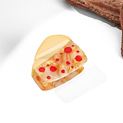 Сиена Заколки для волос в форме когтей из ацетата целлюлозы, аксессуары для волос для женщин и девочек, куриная голень, цвет охры, 60x48x46 мм