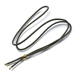 Dark Slate Gray 2.5MM Adjustable Braided Nylon Cords Necklace Making, with Golden Brass Finding, Dark Slate Gray, 27.56 inch(70cm)