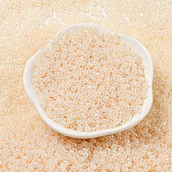 (147) Ceylon Light Ivory Тохо 8/0 круглые бусины, японский бисер, (147) цейлонская светлая слоновая кость, 8/0, 3 мм, отверстие : 1 мм, Около 222 шт / 10 г