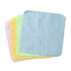 Mixed Color Microfiber Glasses Cloth, Square, Eyeglass Care Products, Mixed Color, 151x151x0.5mm
