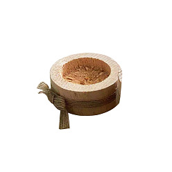 small candle holder Wooden crafts creative decoration wedding paper towel ring candle holder log wood pile home decoration succulent decoration