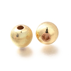 Light Gold Латунные бусины, долговечный, без кадмия и без свинца, круглые, золотой свет, 9.5x9.2 мм, отверстие : 2 мм