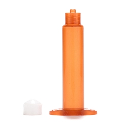Coral Plastic Dispensing Syringes, with Piston, Coral, 70x32x19mm, Hole: 2mm, Piston: 13x10mm, Capacity: 5ml(0.17 fl. oz)
