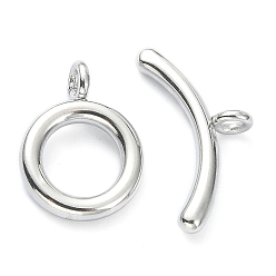 Stainless Steel Color 304 Stainless Steel Toggle Clasps, with Open Jump Rings, Round Ring, Stainless Steel Color, Bar: 18.5x9x4mm, Hole: 2mm, O-shape: 15x11.5x4mm, Hole: 2mm