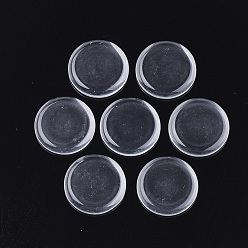 Clear Transparent Glass Cabochons, Dome/Half Round, Clear, 38x6.5mm