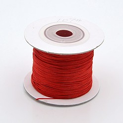 Red Nylon Thread, Red, 0.4mm, about 109.36 yards(100m)/roll