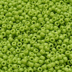 (44) Opaque Sour Apple Тохо 8/0 круглые бусины, японский бисер, (44) непрозрачное кислое яблоко, 3 мм, отверстие : 1 мм, Около 1111 шт / 50 г
