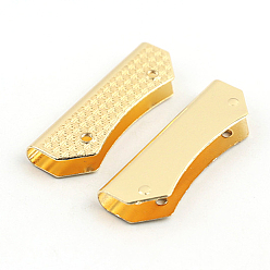 Light Gold Сумка из цинкового сплава украшает угловой протектор, защитный кожух с резными краями, с винтами, аксессуары для сумок, золотой свет, 1.6x4.8 см, Внутренний диаметр: 0.5 cm
