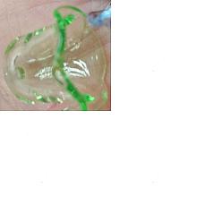 Зеленый лайм 30шт. акриловых колпачков для бусин для изготовления ветряных колокольчиков, мульти-лепесток цветка, зеленый лайм, 21~24.5x13 мм, отверстие : 2 мм