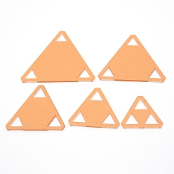 Прозрачный Акриловая измерительная линейка, треугольные, прозрачные, 4.5~9x5.15~10.35x0.3 см, 5шт / комплект