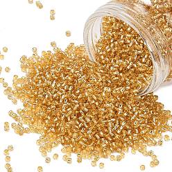 (22) Silver Lined Light Topaz Тохо 11/0 круглые бусины, японский бисер, (22) светлый топаз с серебряной подкладкой, 11/0, 2.2 мм, отверстие : 0.8 мм, Около 1110 шт / 10 г