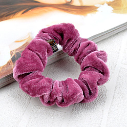 C91 Pink Powder Simple Plush Hairband for Autumn and Winter - Minimalist Hair Accessories.