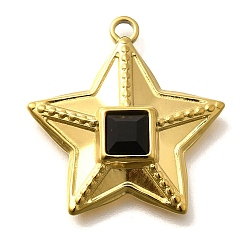 Реактивный Самолет 304 подвески из нержавеющей стали, со стразами, реальный 18 k позолоченный, ионное покрытие (ip), звезда, струя, 26x24.5x6 мм, отверстие : 2 мм