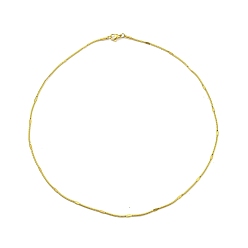 Golden Ion Plating(IP) 304 Stainless Steel Round Snake Chain Necklaces, Golden, 17.95 inch(45.6cm)