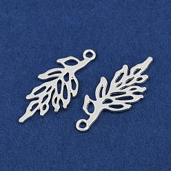 Серебро Сплавочные подвески тибетского стиля, без свинца и без кадмия, лист, серебряные, 29x11x1 мм, отверстие : 1 мм, Около 1090 шт / 1000 г