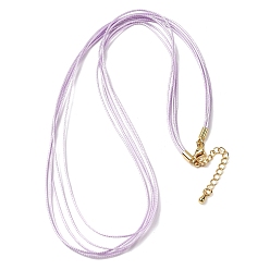 чертополох 1мм вощеный шнур 5-образное ожерелье, с латунными выводами и 304 застежками из лобстера из нержавеющей стали, золотые, чертополох, 18.90 дюйм (48 см)