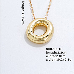 Letter O Нержавеющая сталь праздничный воздушный шар буква кулон кабель цепь ожерелья для женщин, золотые, Письмо O, 15.75 дюйм (40 см)