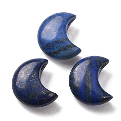 Ляпис-Лазурь Природный лазурит бисером, 3d форма полумесяца, Топ пробуренной, 25~25.5x20~21x9~10.5 мм, отверстие : 2.5 мм
