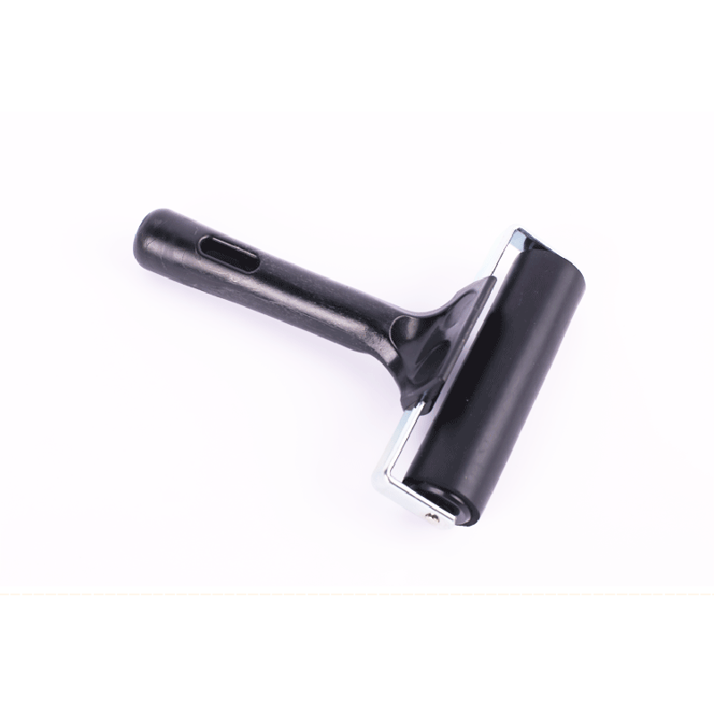 Black Plastic Rubber Brayer Roller Paint Brush, Ceramic & Clay Tools, Black, 10cm