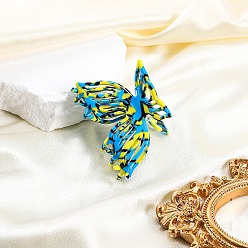 Синий Заколки для волос в форме когтей из ацетата целлюлозы, аксессуары для волос для женщин и девочек, бабочка, синие, 70 мм